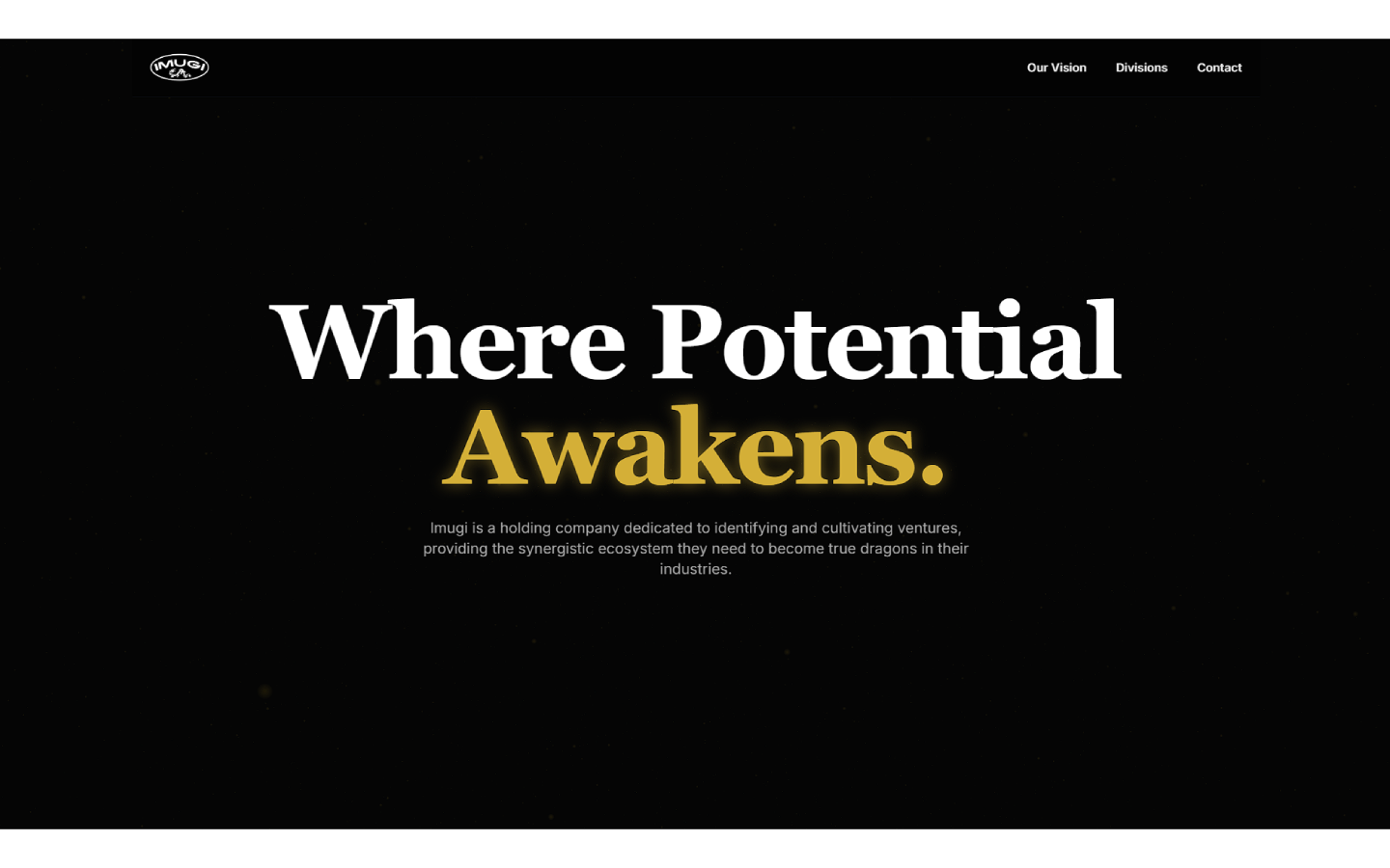 Imugi Main Site Preview